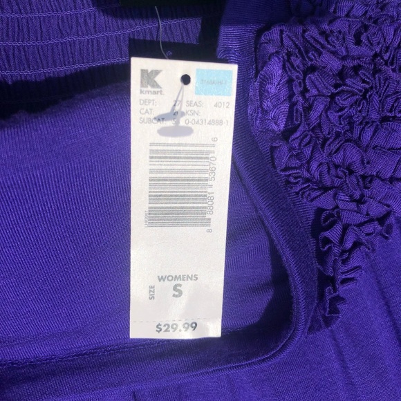 Attention Purple Strapless Maxi Dress - Picture 6 of 7